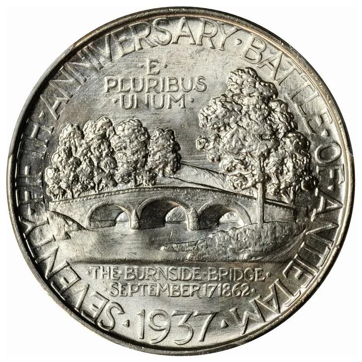 Antietam half reverse, 1937
