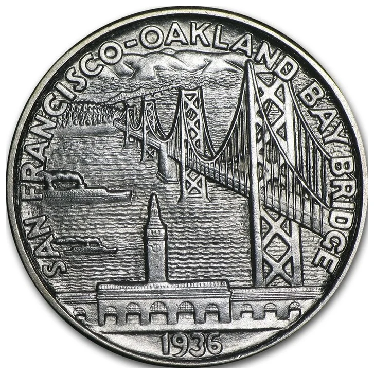 Bay Bridge half reverse, 1936