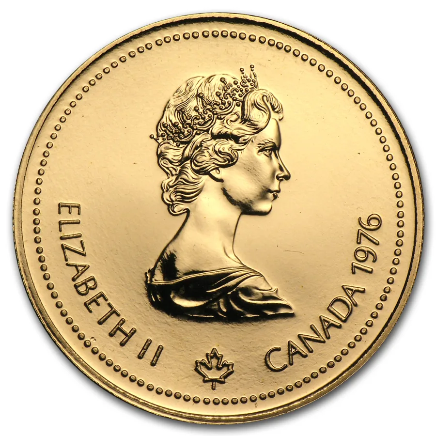 Canada $100 Olympic gold 14k (1976)