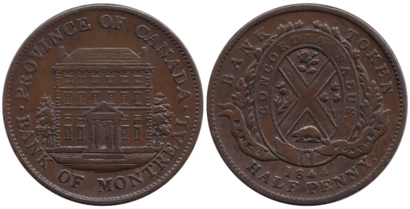 Canada halfpenny token