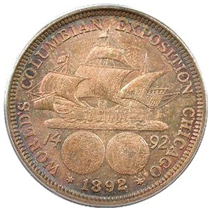 Columbian half dollar reverse, 1892–1893