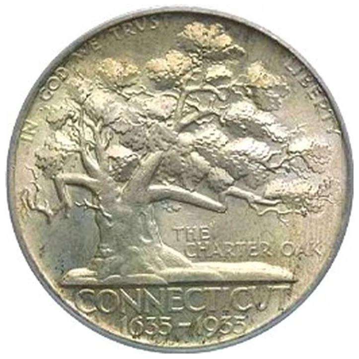 Connecticut Tercentenary half