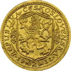 Czechoslovakia St. Wenceslas 2 ducat reverse, 1923–1938