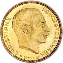 Denmark 20 kroner gold obverse, 1873–1931
