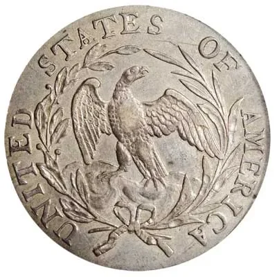Draped Bust dime reverse, 1796–1807