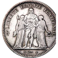 France 5 francs silver