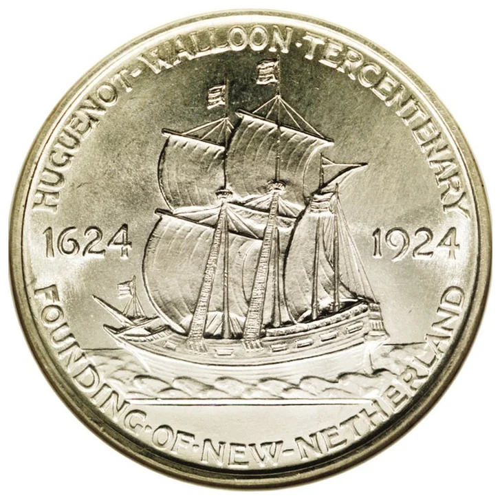 Huguenot-Walloon half reverse, 1924