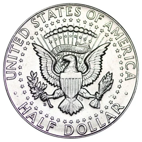 Kennedy half (40%) reverse, 1965–1970