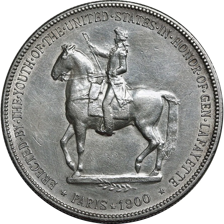 Lafayette dollar reverse, 1900