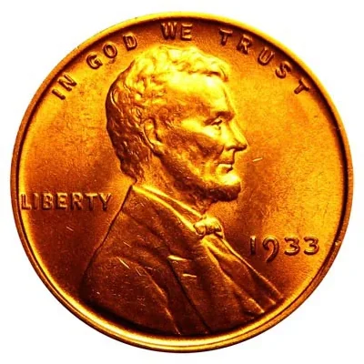 Lincoln wheat cent (copper)