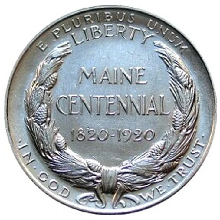 Maine Centennial half reverse, 1920
