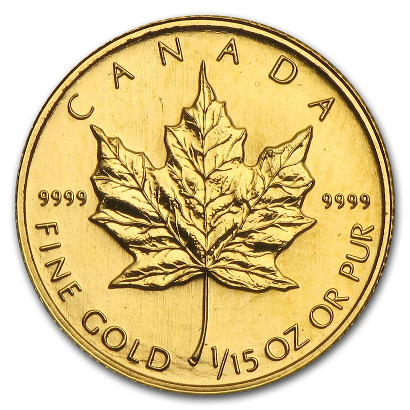 Canada Maple Leaf 1/15 oz gold