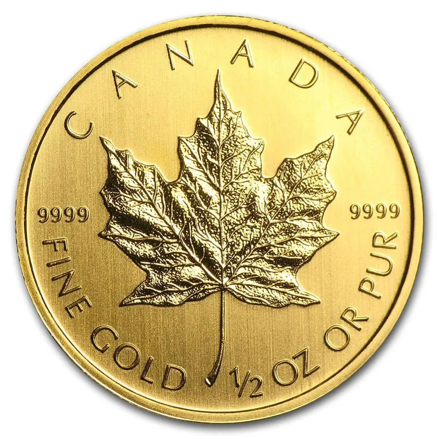 Canada Maple Leaf 1/2 oz gold