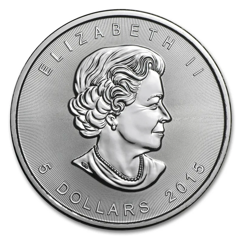 Canada Maple Leaf 1 oz silver reverse, 1988–date