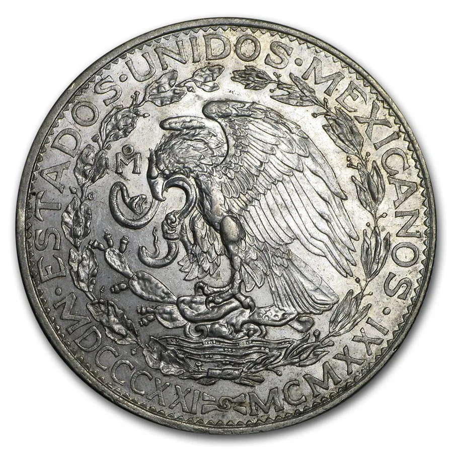 Mexico 2 pesos 1921 (DOS PESOS) reverse, 1921