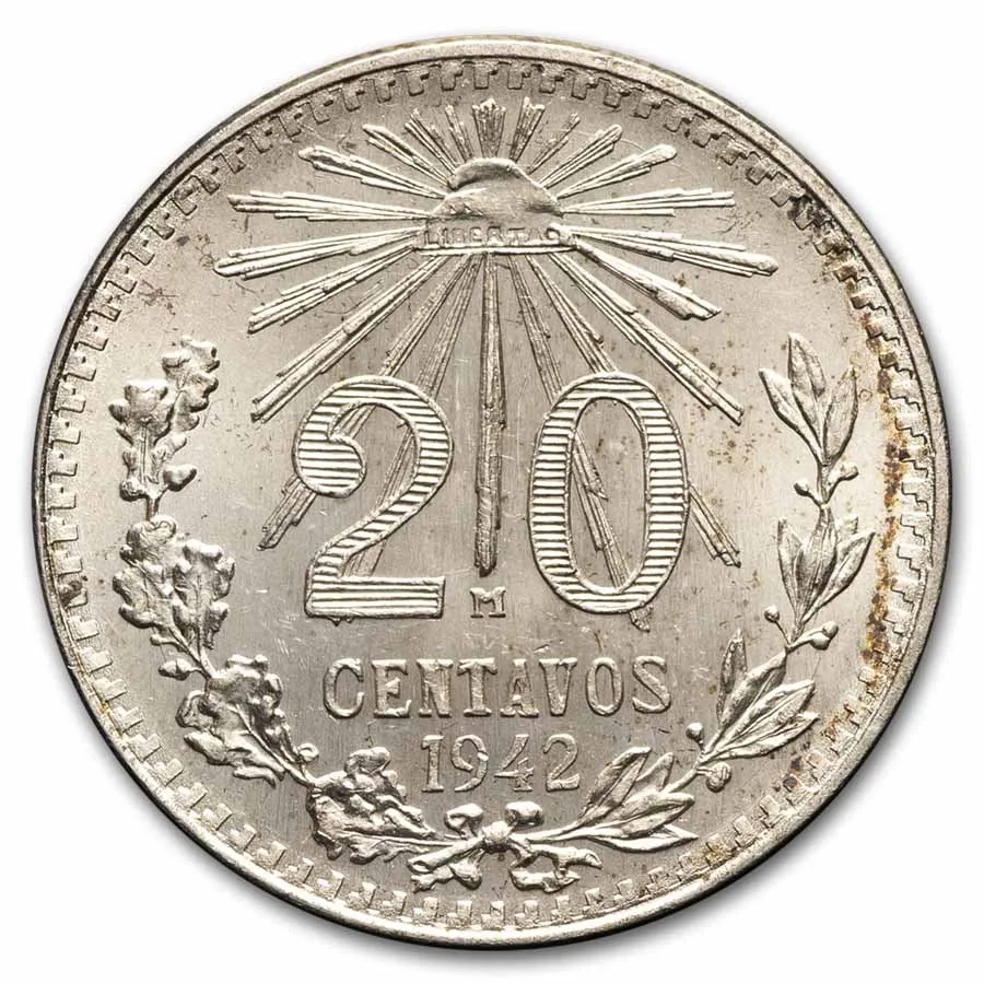 Mexico 20 centavos 0.720 (VEINTE CENTAVOS)