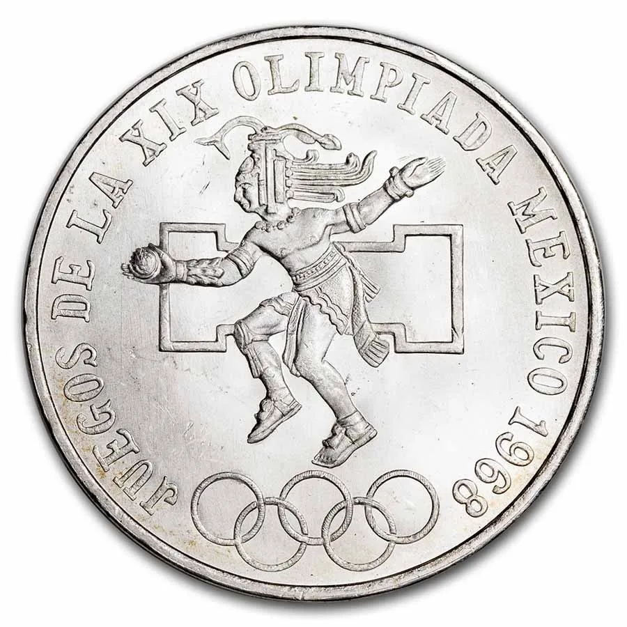 Mexico 25 pesos 1968 Olympics (VEINTICINCO PESOS)