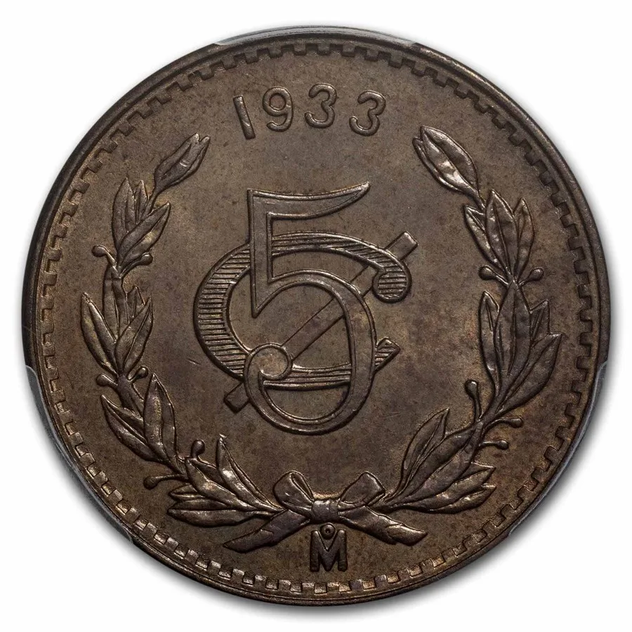 Mexico 5 centavos bronze (Josefa)