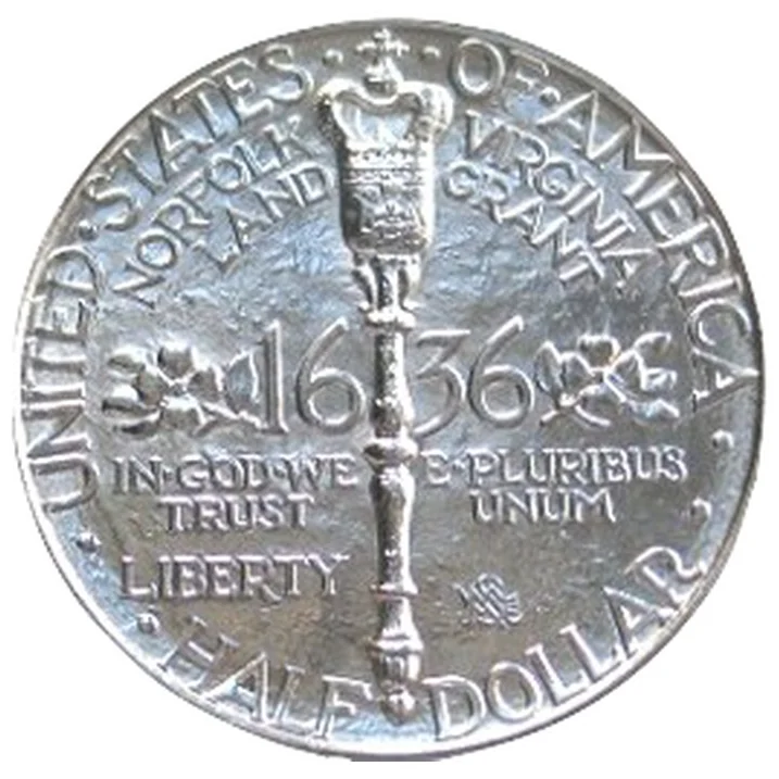 Norfolk half reverse, 1936