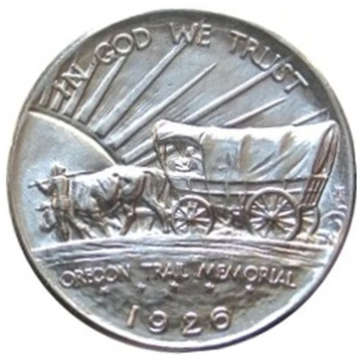 Oregon Trail half reverse, 1926–1939