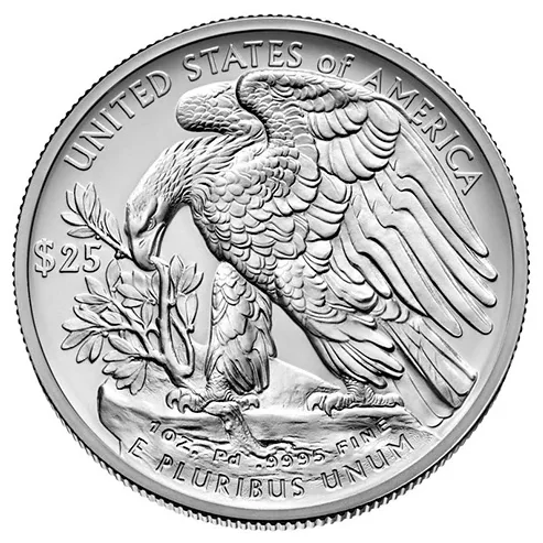 American Palladium Eagle 1 oz reverse, 2017–date