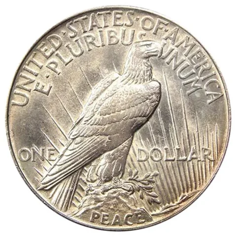 Peace dollar reverse, 1921–1928, 1934–1935