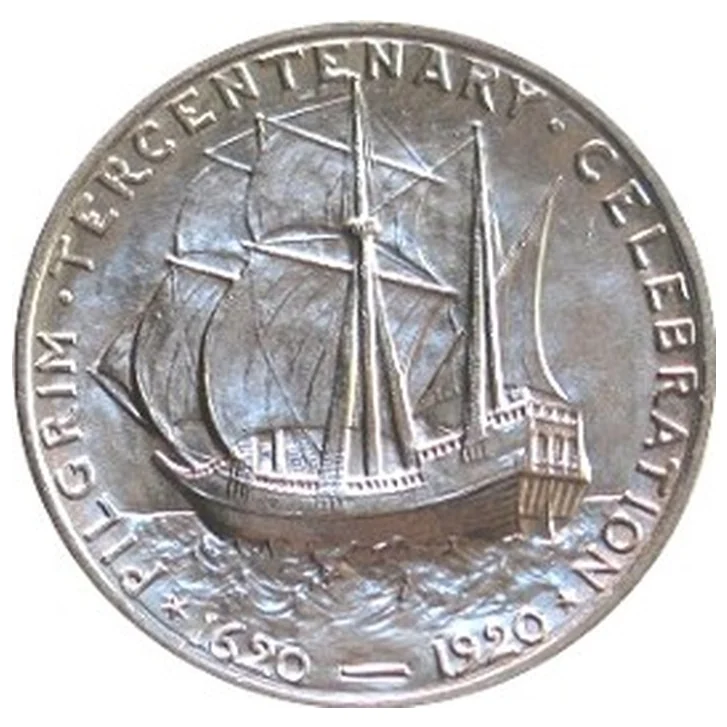 Pilgrim half reverse, 1920–1921