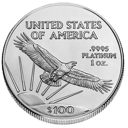 American Platinum Eagle 1 oz reverse, 1997–date