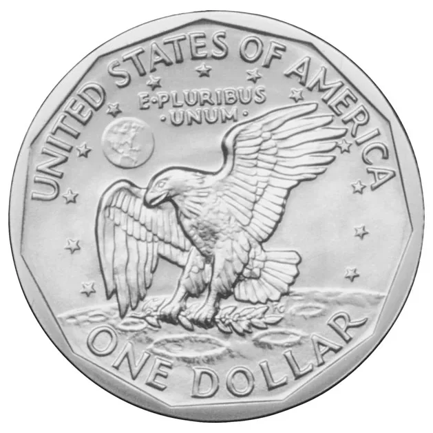Susan B. Anthony dollar reverse, 1979–1999