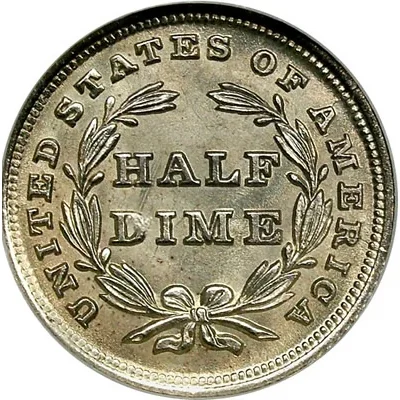 Seated Liberty half dime reverse, 1837–1873