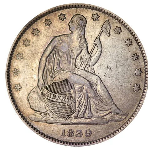 Seated Liberty half
