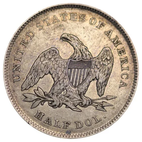 Seated Liberty half reverse, 1839–1891
