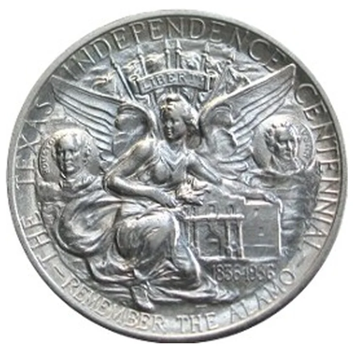 Texas commemorative half reverse, 1934–1938
