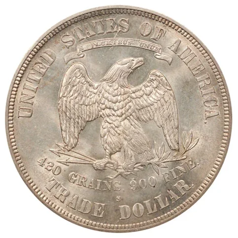 Trade dollar reverse, 1873–1885