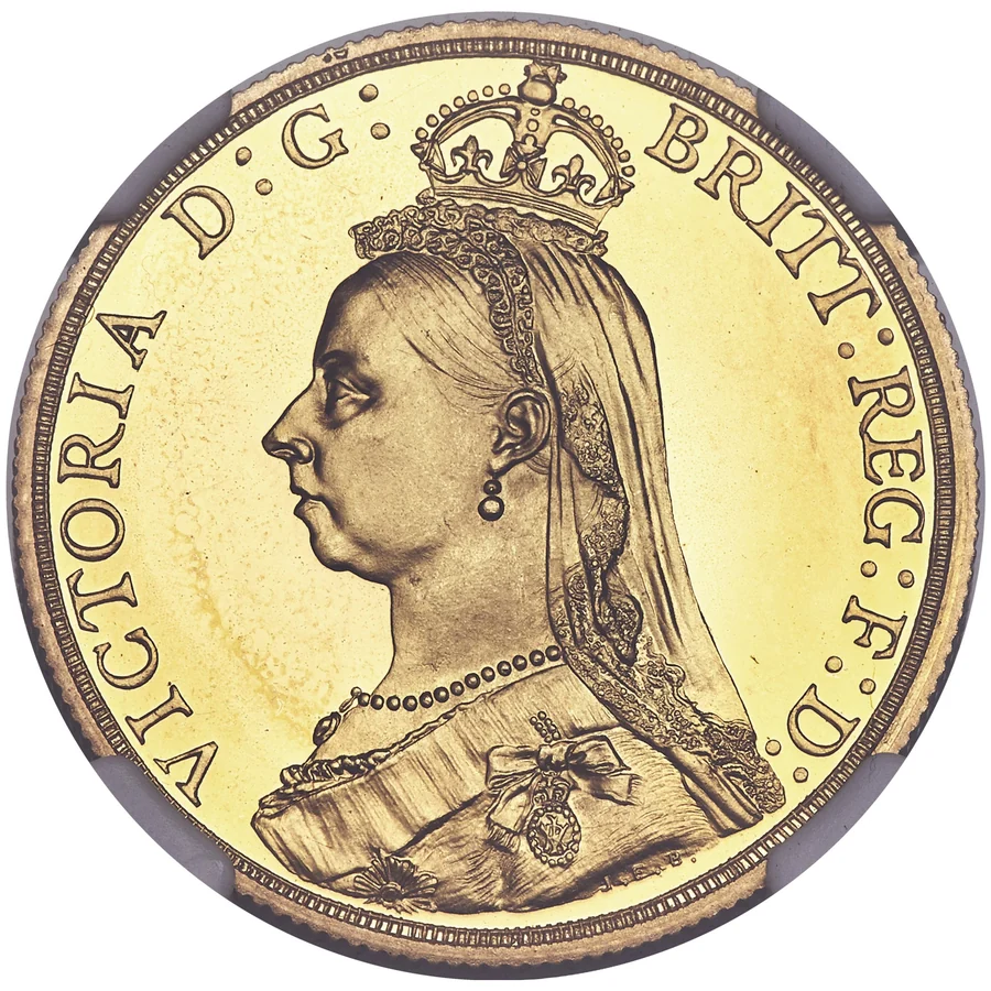 British £2 gold obverse, 1823–date