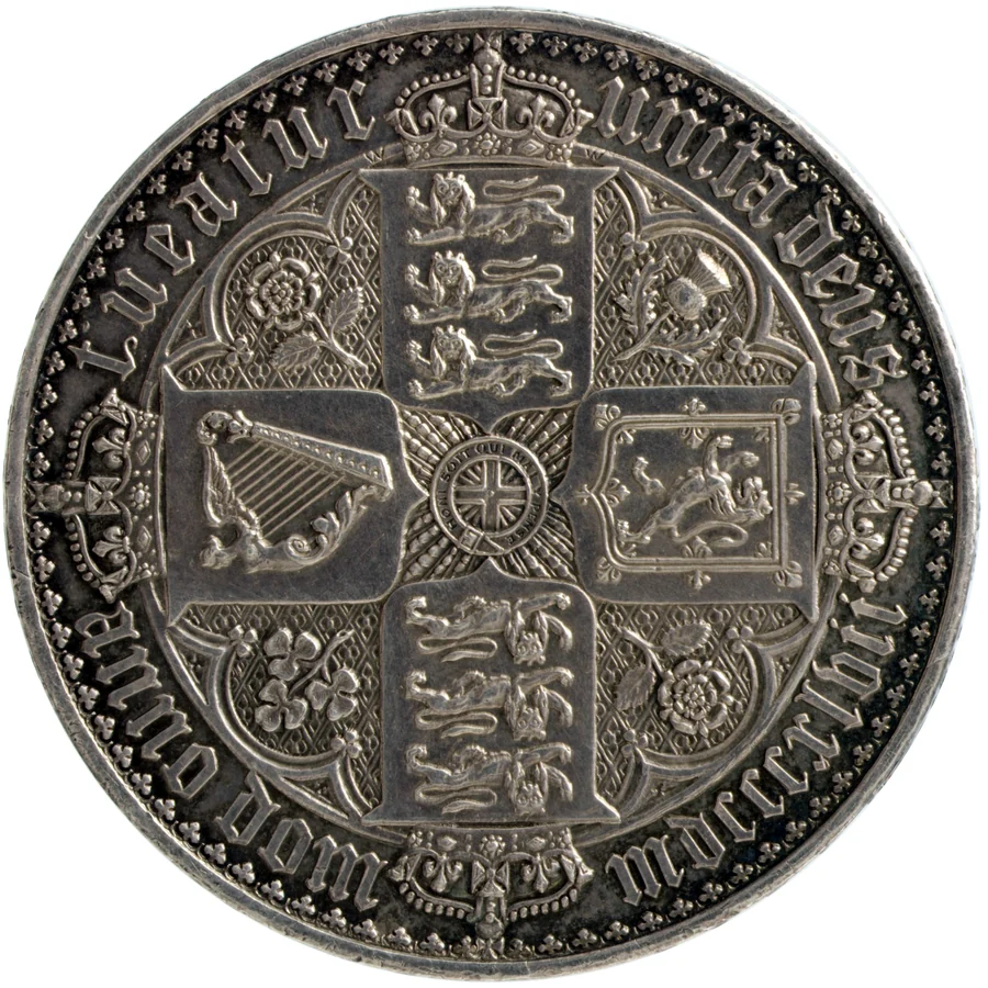 UK crown (sterling) reverse, 1818–1902
