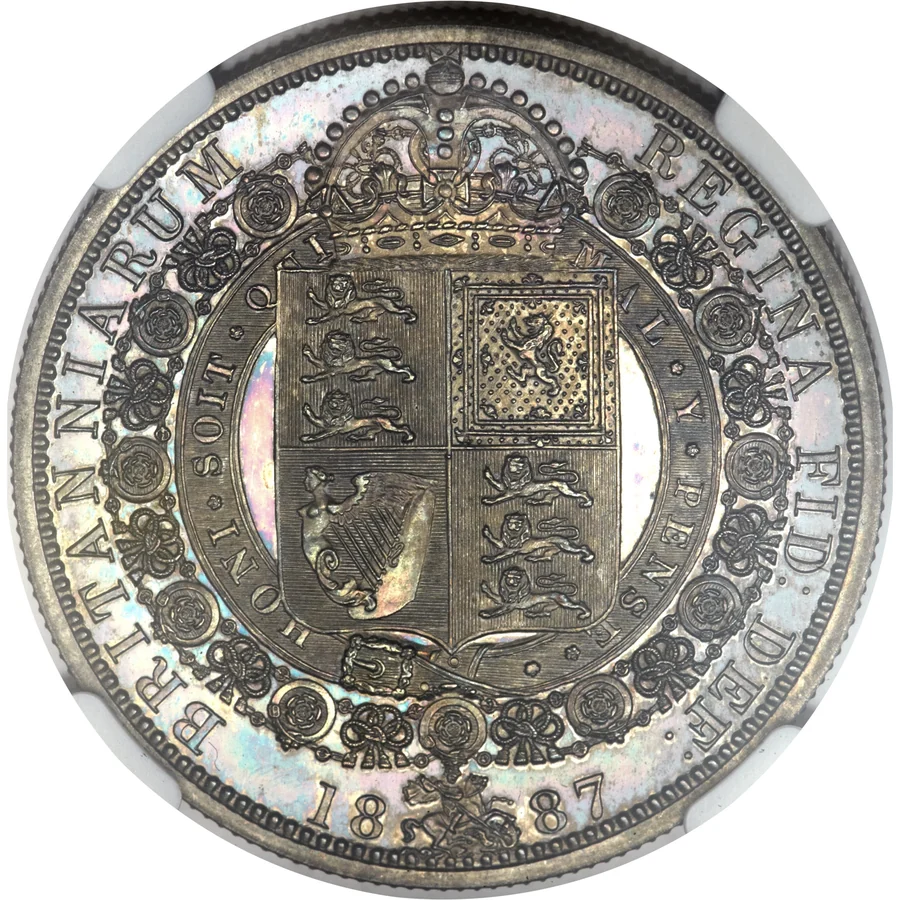 UK half crown (sterling) reverse, 1816–1919