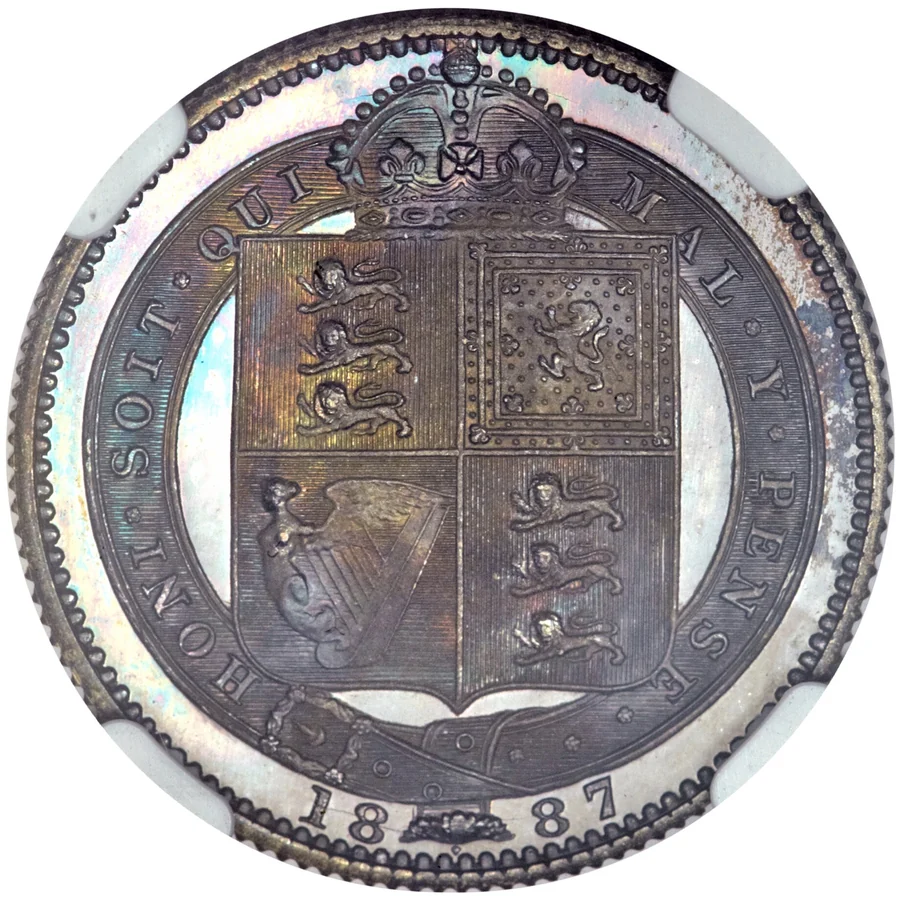 UK shilling (sterling) reverse, 1816–1919