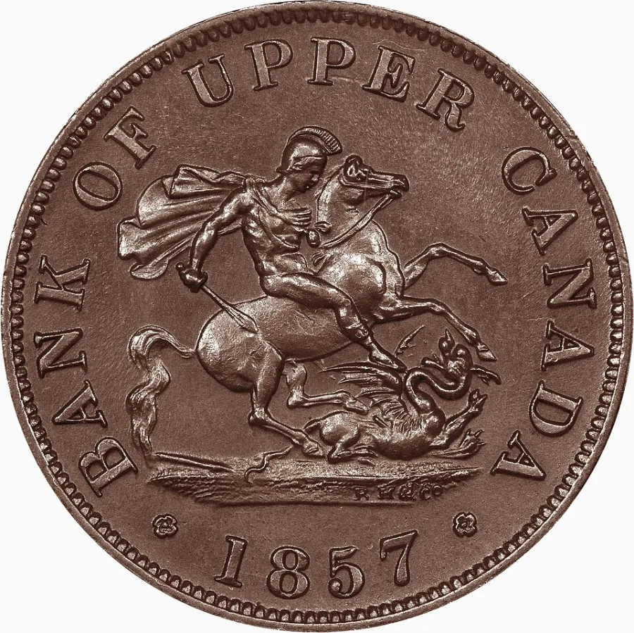 Bank of Upper Canada halfpenny token