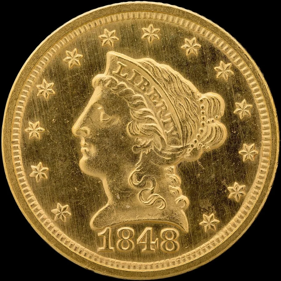 1848 CAL Liberty $2.50 Quarter Eagle
