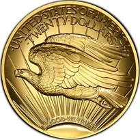 2009 Ultra High Relief Saint-Gaudens $20 reverse, 2009