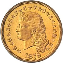 $4 Stella Flowing Hair (1879)