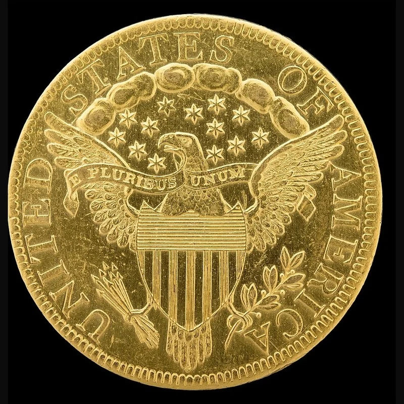 Capped Bust $10 Eagle (1807-1838) reverse, 1807–1838