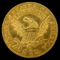 Capped Bust $2.50 Quarter Eagle (1807-1834) reverse, 1807–1834