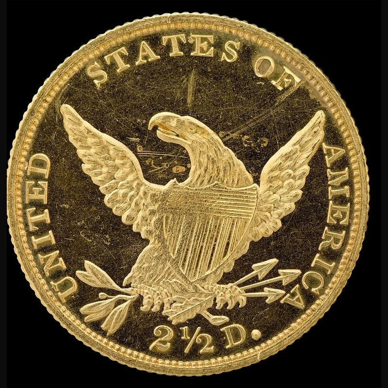 Classic Head $2.50 Quarter Eagle (1834-1839) reverse, 1834–1839