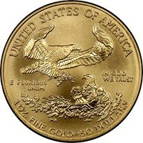 Gold Eagle $50 - One Ounce (1986-Date) reverse, 1986–2026