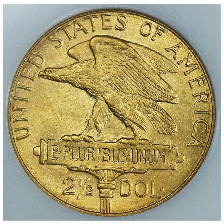 Panama-Pacific Exposition $2.50 (1915) reverse, 1915