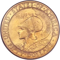 Panama-Pacific Round $50 (1915)