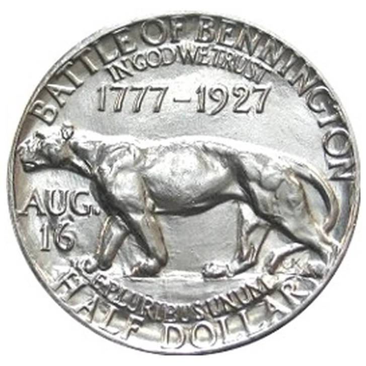 Vermont Bennington half reverse, 1927