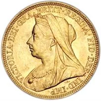 Great Britain Gold Sovereign - Victoria Veiled (1893-1901)